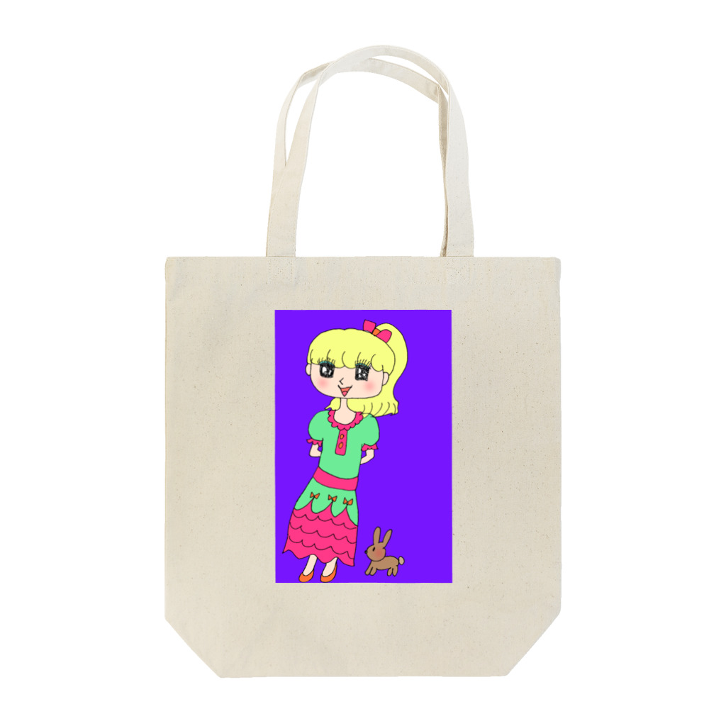 ドキドキ星人の金髪の女の子 Tote Bag