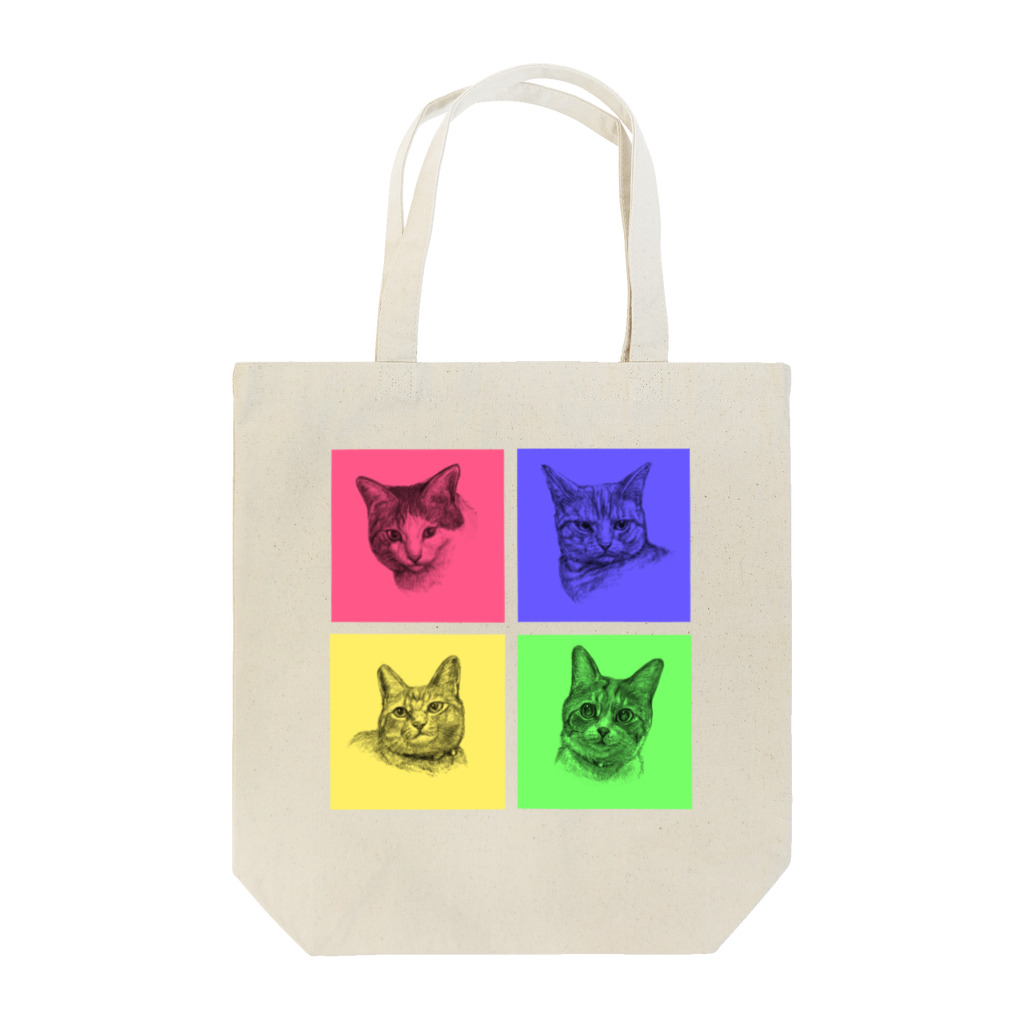 KAKUTO  KEIの猫ちゃんずトートバッグ Tote Bag
