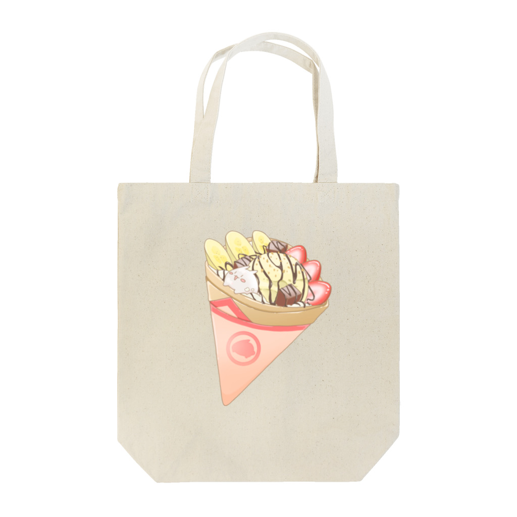 びすこっていのクレープ まるまるつるっとしたうさぎ Tote Bag