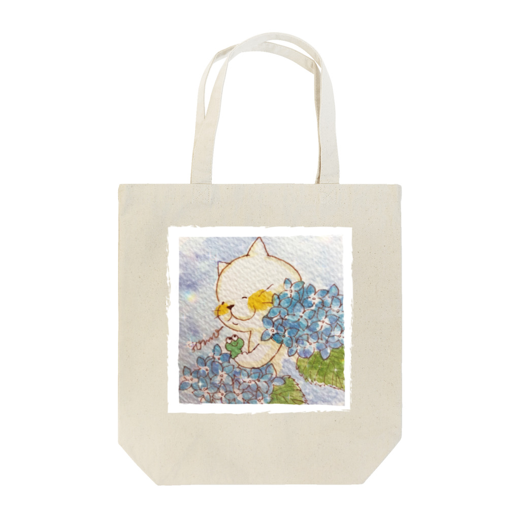 nikokoの紫陽花とねこ Tote Bag