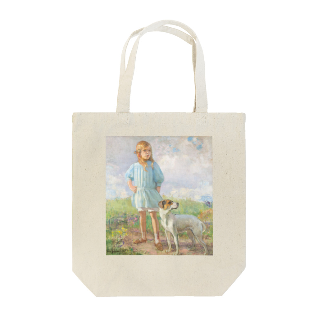 kaigaのエーロ・ヤルネフェルト 「少女と犬」 （1910） Tote Bag