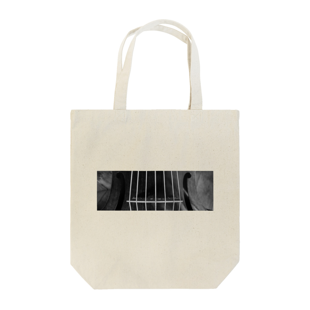 Printemps dans la maison のla viole monochrome Tote Bag