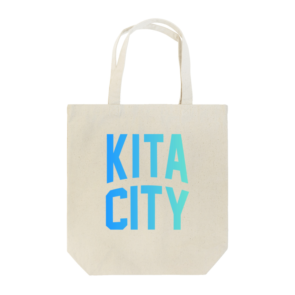 JIMOTOE Wear Local Japanの北区 KITA CITY ロゴブルー Tote Bag