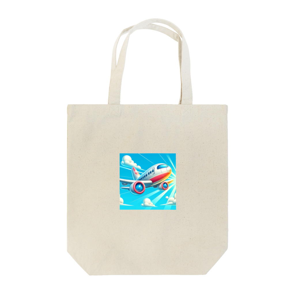 yohiti193の空飛ぶ飛行機のイラスト Tote Bag