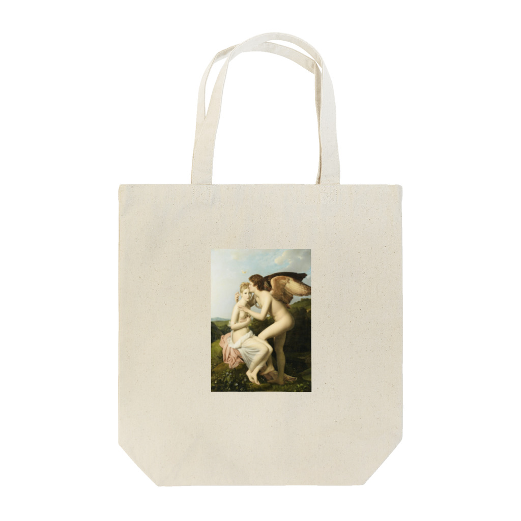 夢見る西洋絵画のフランソワ・ジェラール「プシュケとアムール」 Tote Bag