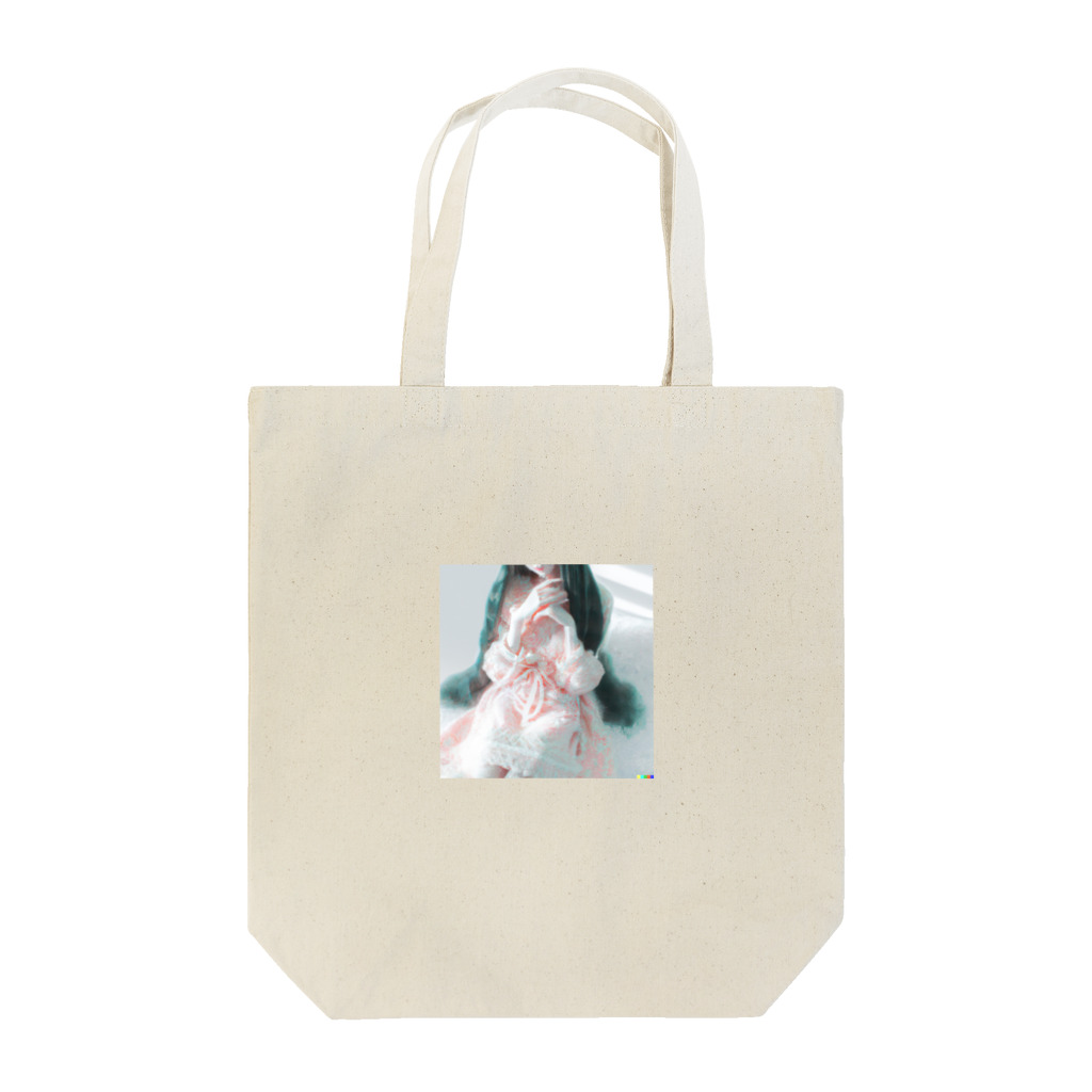 AI_ARTの窓際の少女 Tote Bag