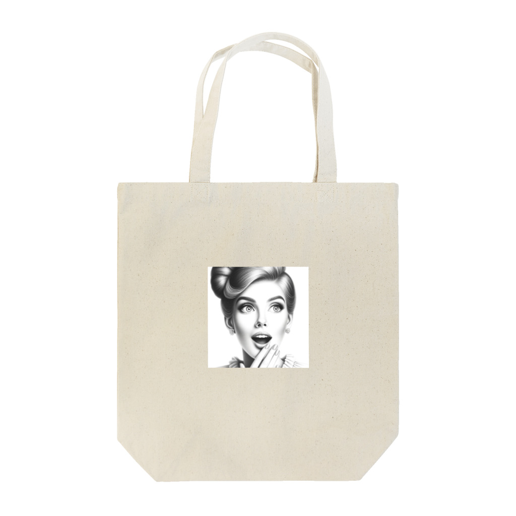 aoyama1964の驚く女性 Tote Bag