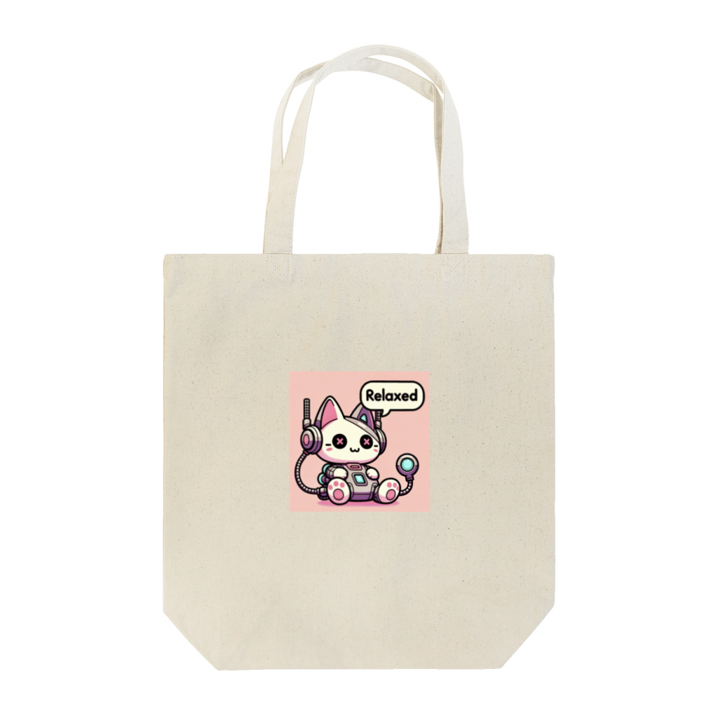 18ban's shopのリラックスするサイバーパンクな猫 Tote Bag