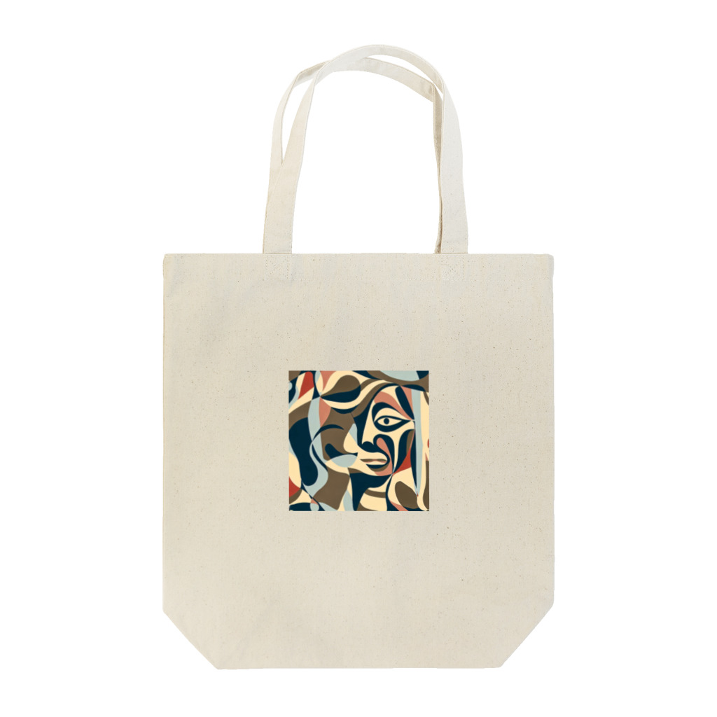 blue_springのピカソ風迷彩 Tote Bag