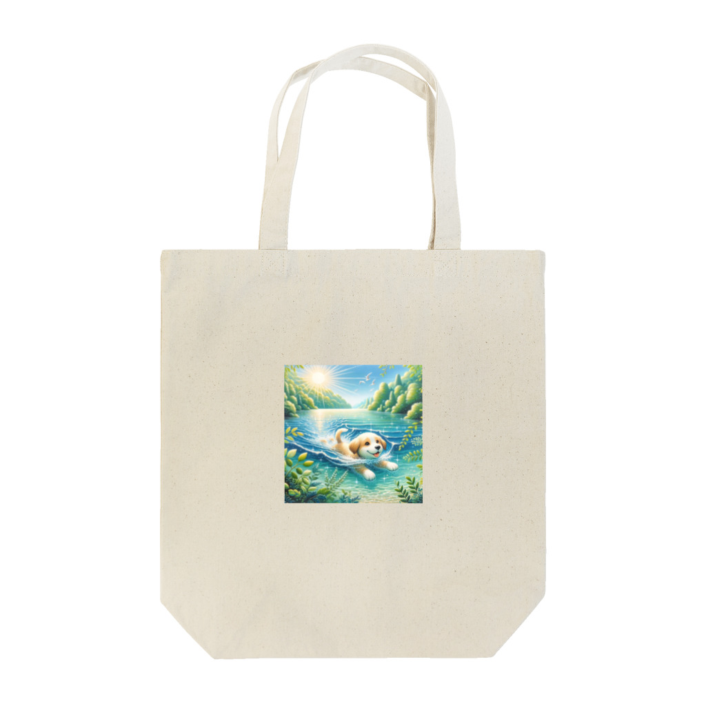 hayato0402の泳ぐわんこ Tote Bag