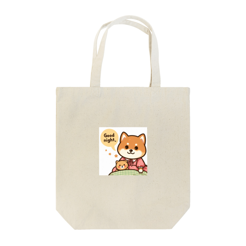 メアリーの今夜は可愛い柴犬スタンプで癒しの時間 Tote Bag