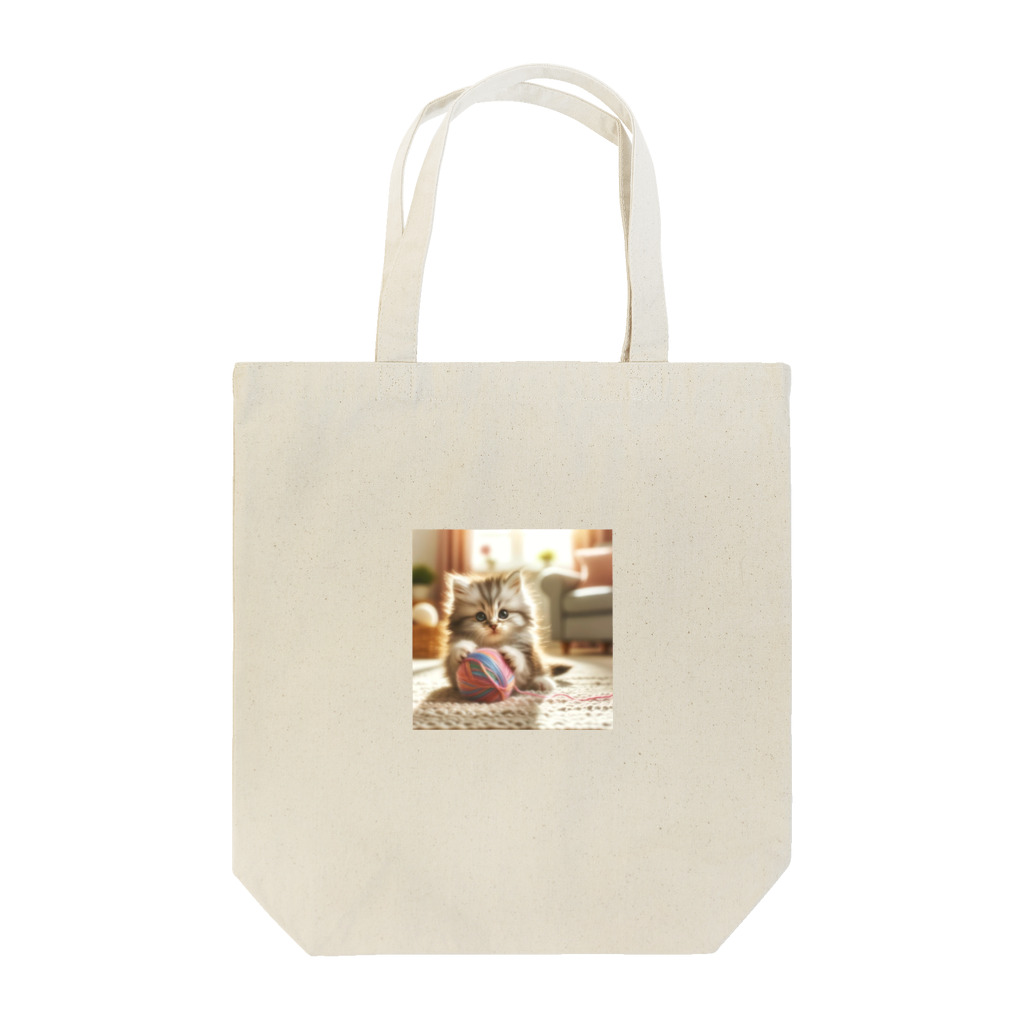 TomaTracksのふわふわ子ネコ Tote Bag