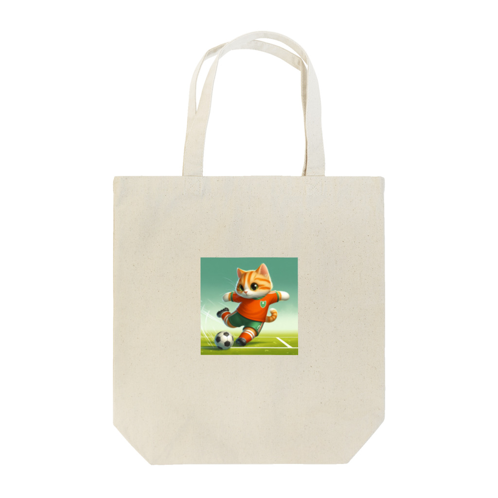 ketapapaのサッカーねこ Tote Bag