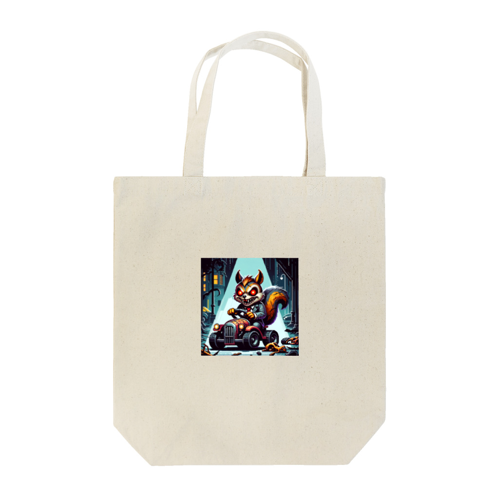 funny-itemsの深夜のドライブ、リスゾンビ君 Tote Bag