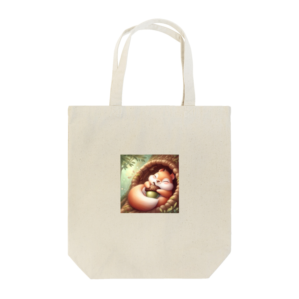 Yama_49のくつろぎリス Tote Bag