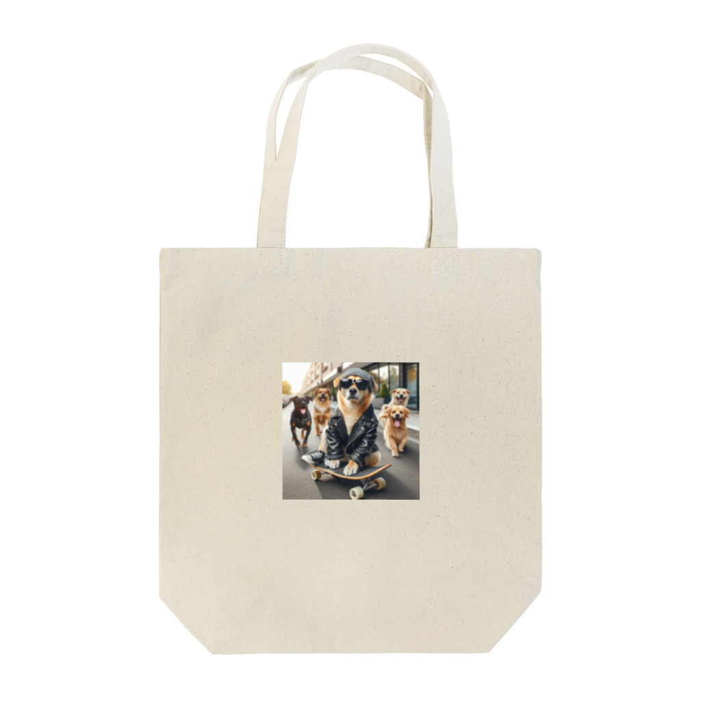 けいちゃんショップのスケートボードの犬 グッズ Tote Bag