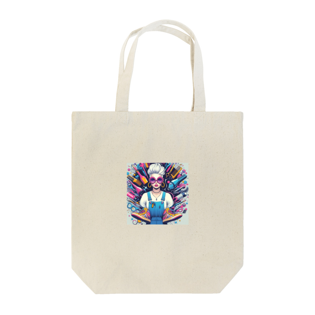 shiro_cafeの近未来美容師 Tote Bag