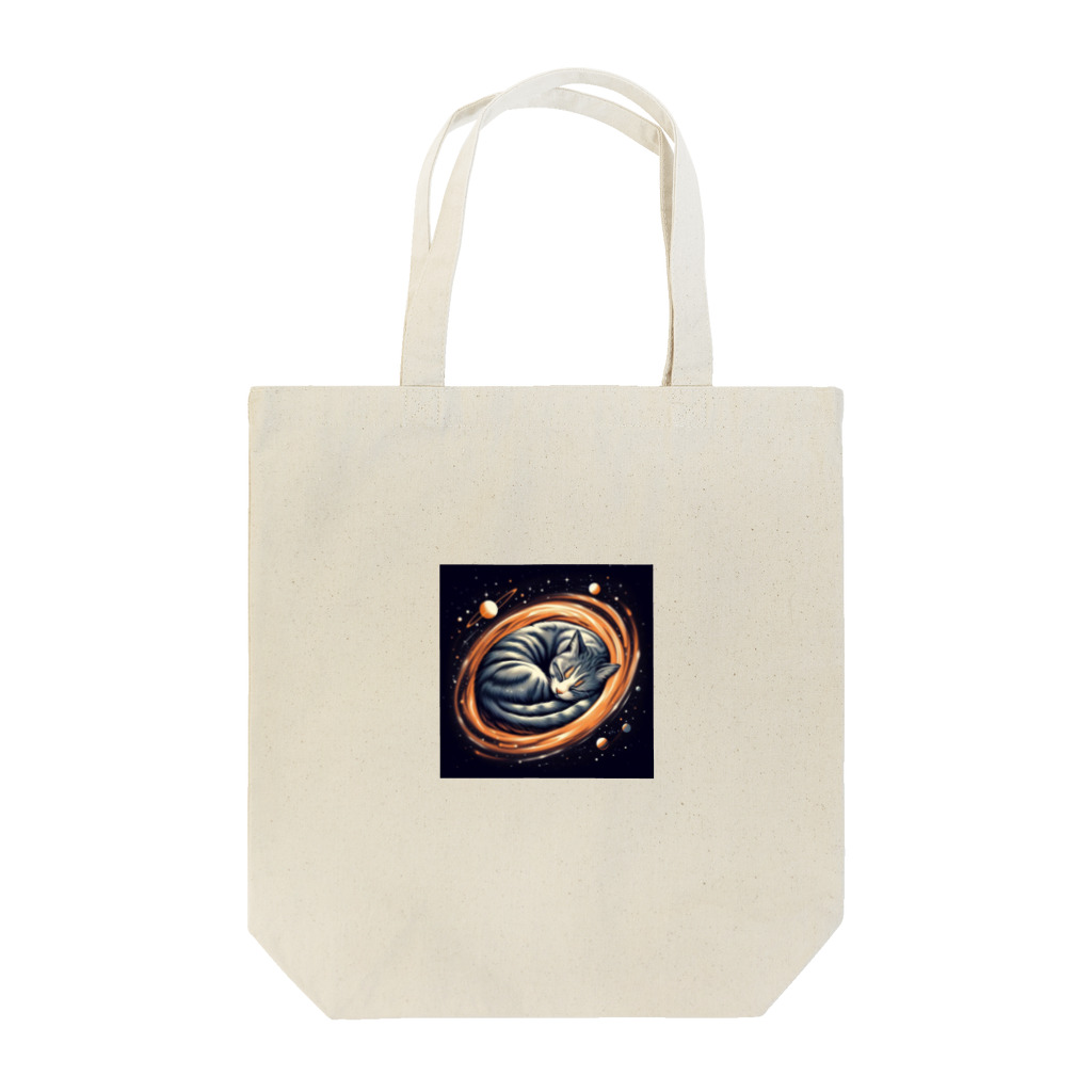 ソルブラインの宇宙空間漂う「プック」 Tote Bag