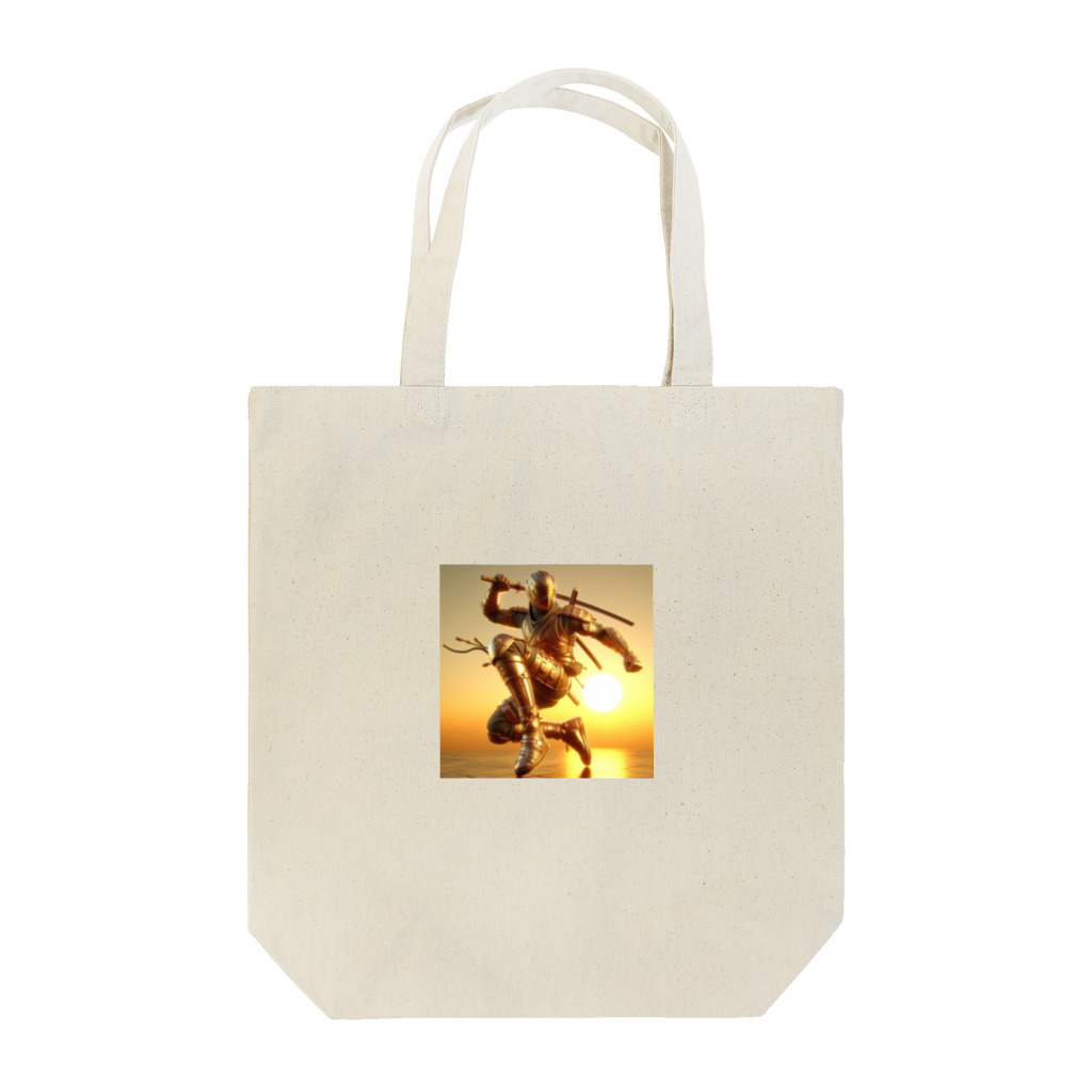 にんにんにんじゃのゴールデン忍者 Tote Bag