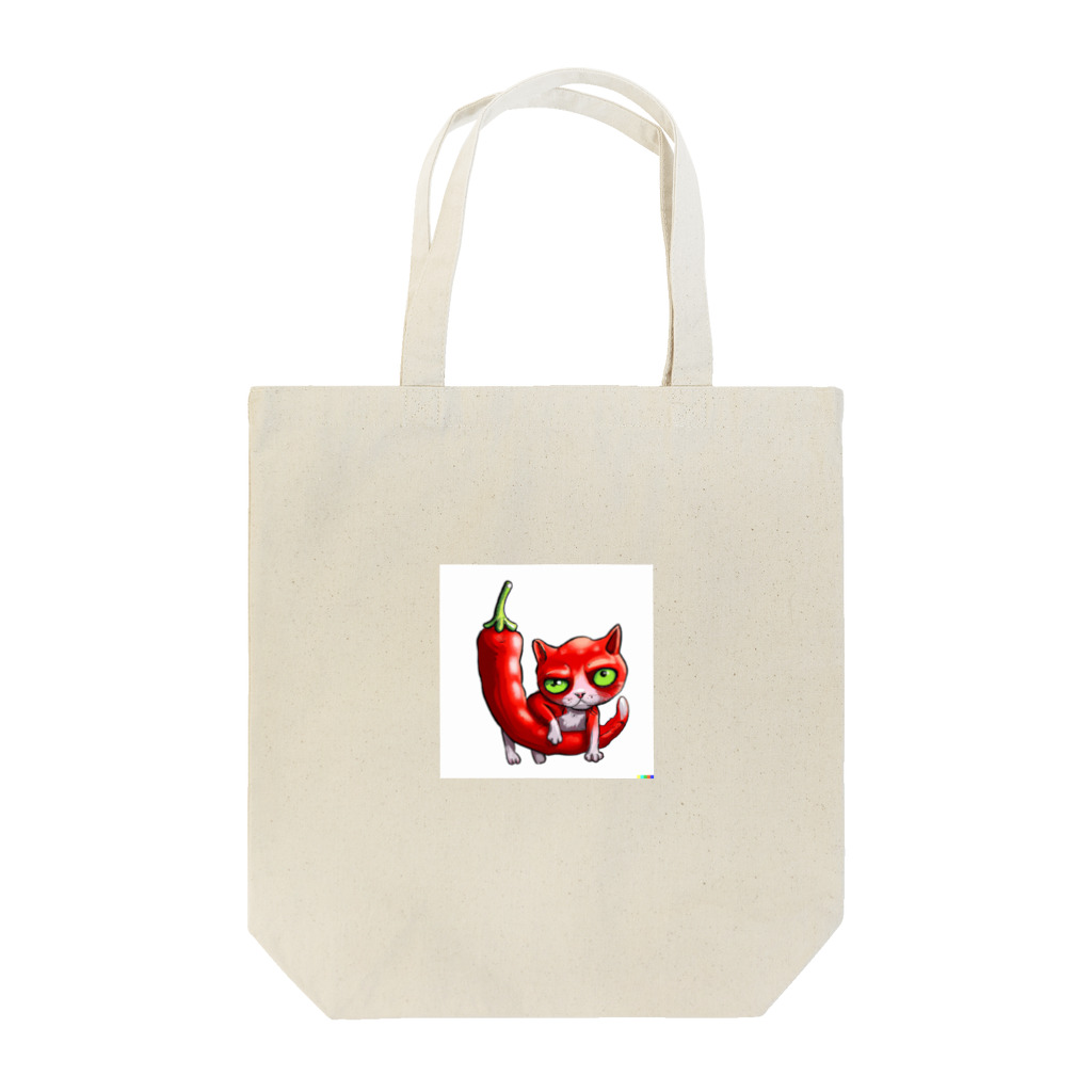 tougarashi_nekoの唐辛子猫 Tote Bag