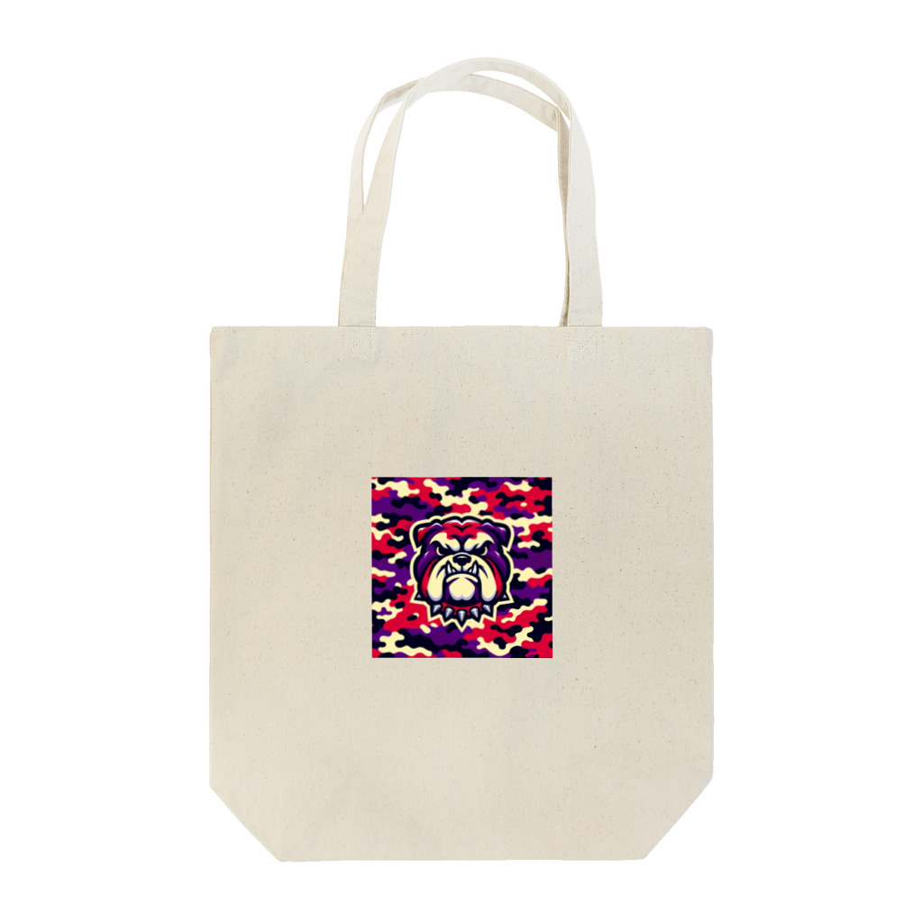 迷彩キャラクター工房の迷彩ブルドッグ Tote Bag