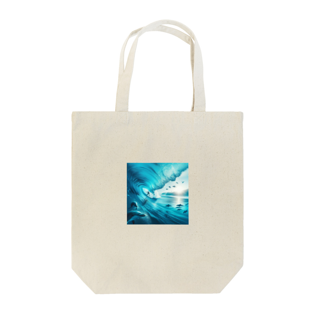 Lovers-chapelのサーファーと海 Tote Bag