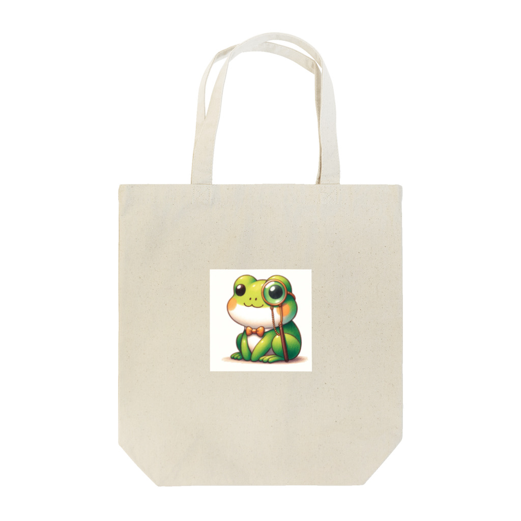 kawaiidoubututatiのカエル×めがね Tote Bag