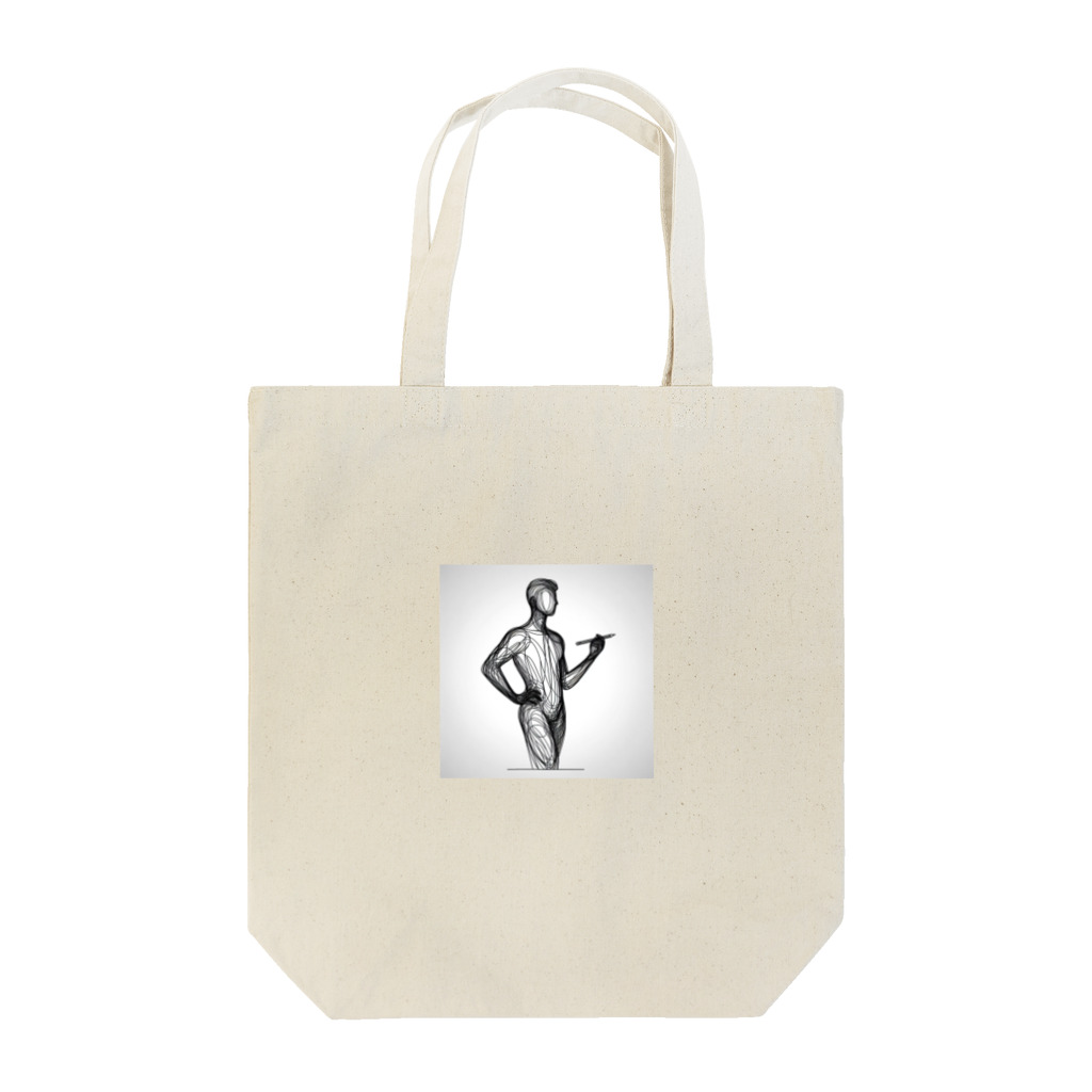 Schiele_sarieriの線画の人 Tote Bag