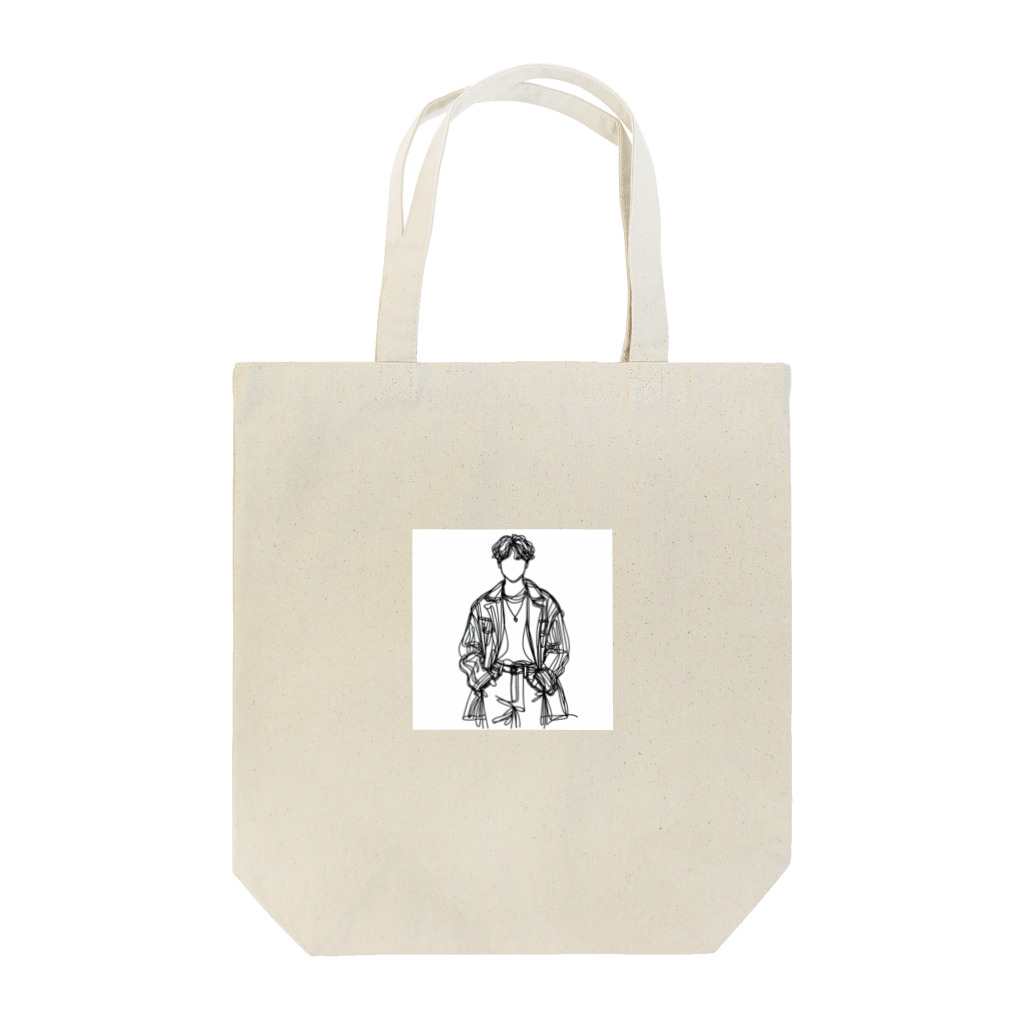 Schiele_sarieriの線画の人 Tote Bag