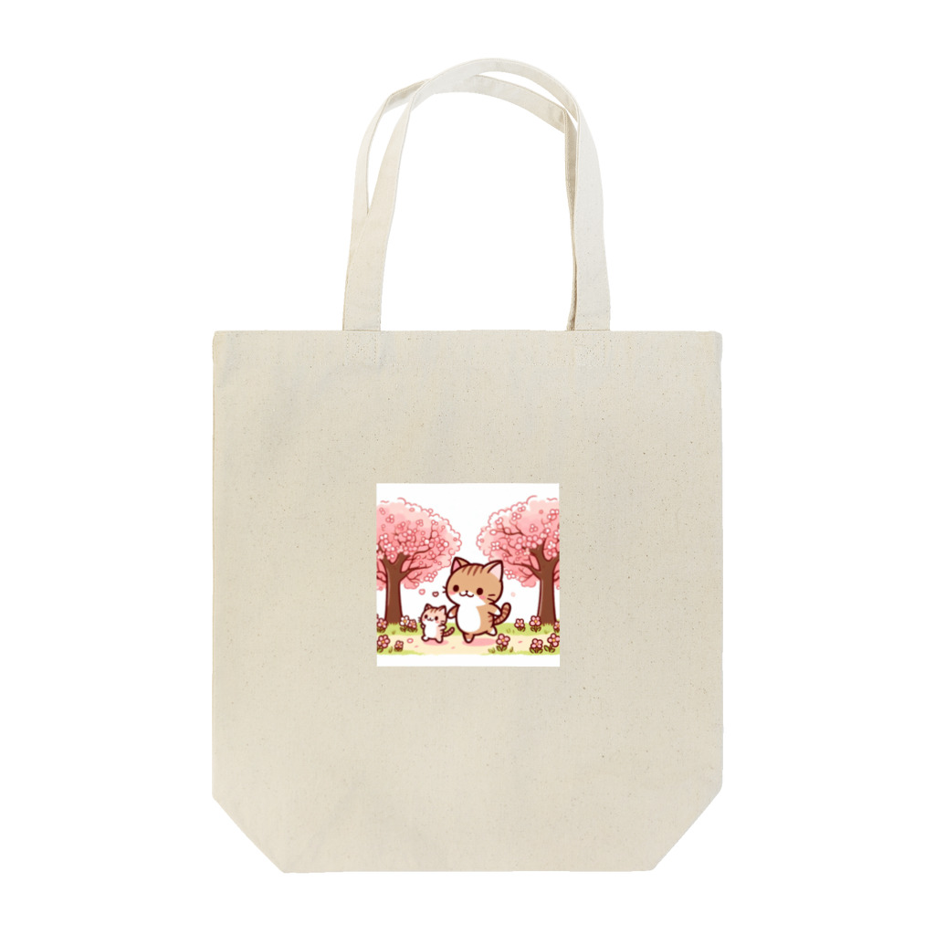 音楽ルー106の親子ネコ Tote Bag