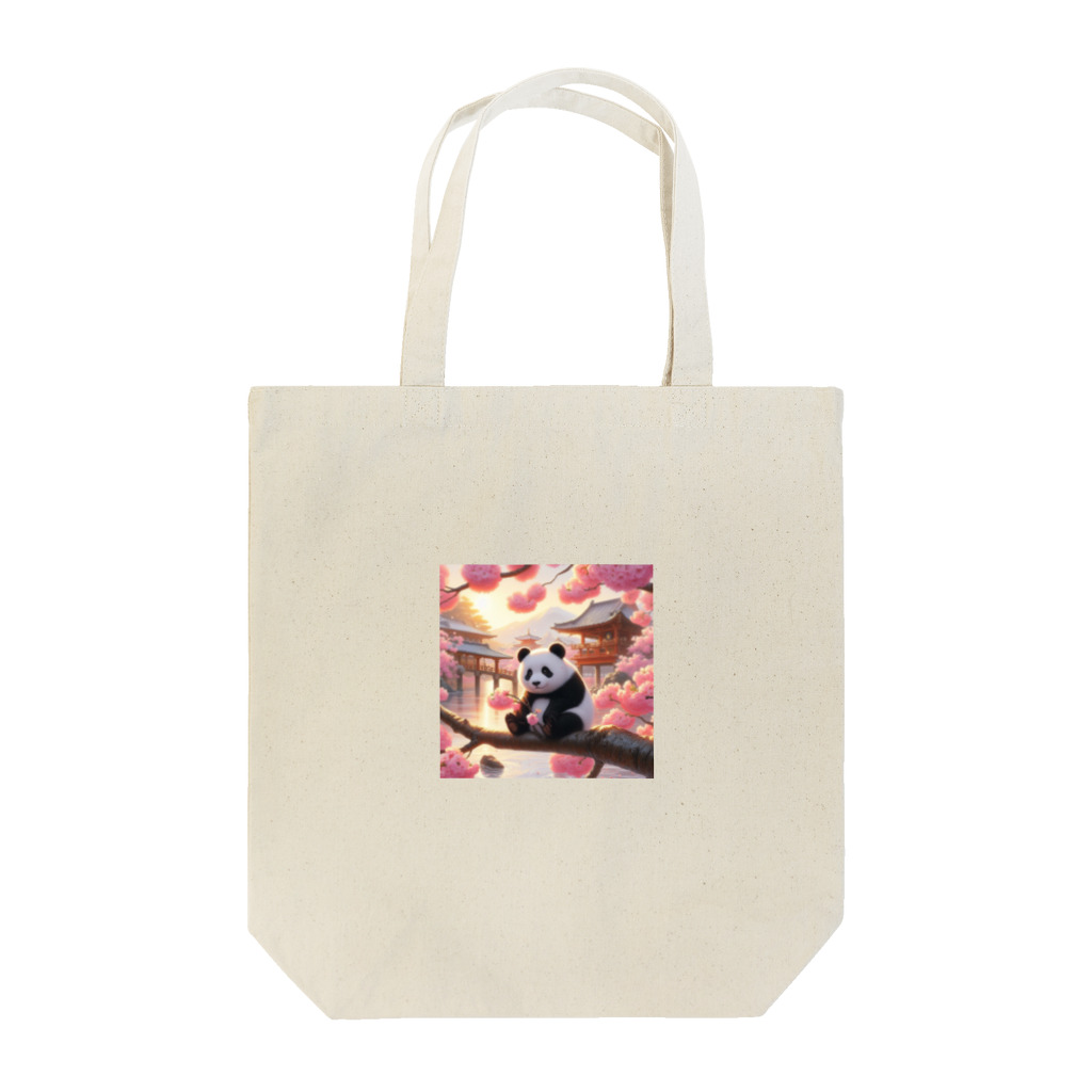 pandaloveの桜とぱんだ３ Tote Bag