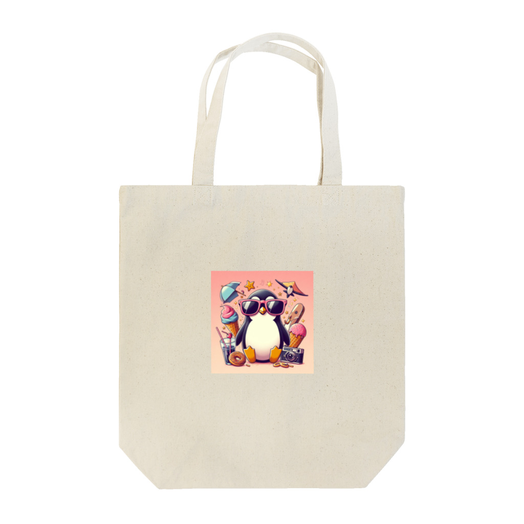 Design Harborのcool penguin Tote Bag