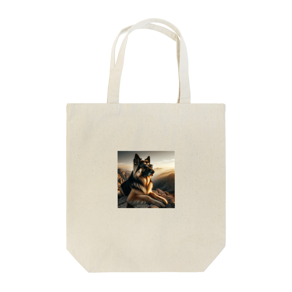 AQUAMETAVERSEのサングラスをかけた、かわいい犬 Marsa 106 Tote Bag