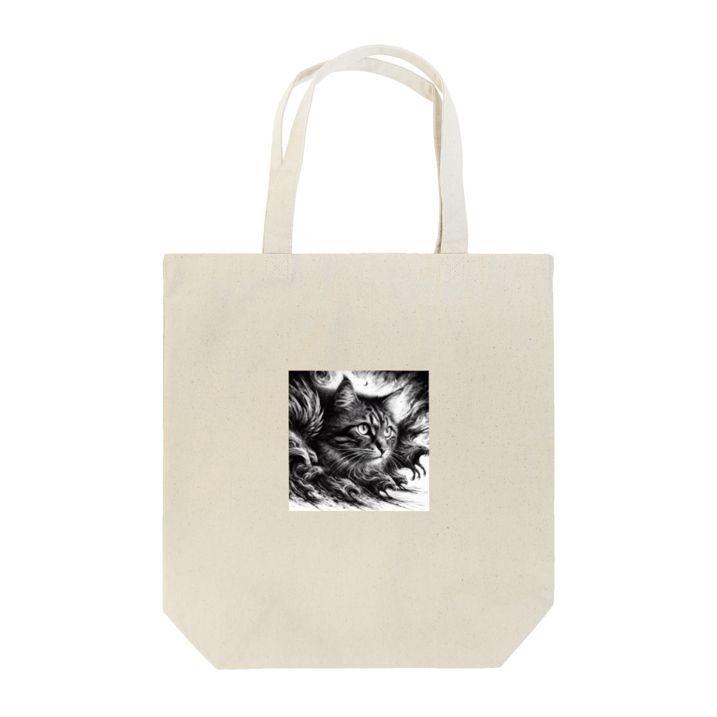 pimo244の躍動感ある、、ネコ Tote Bag