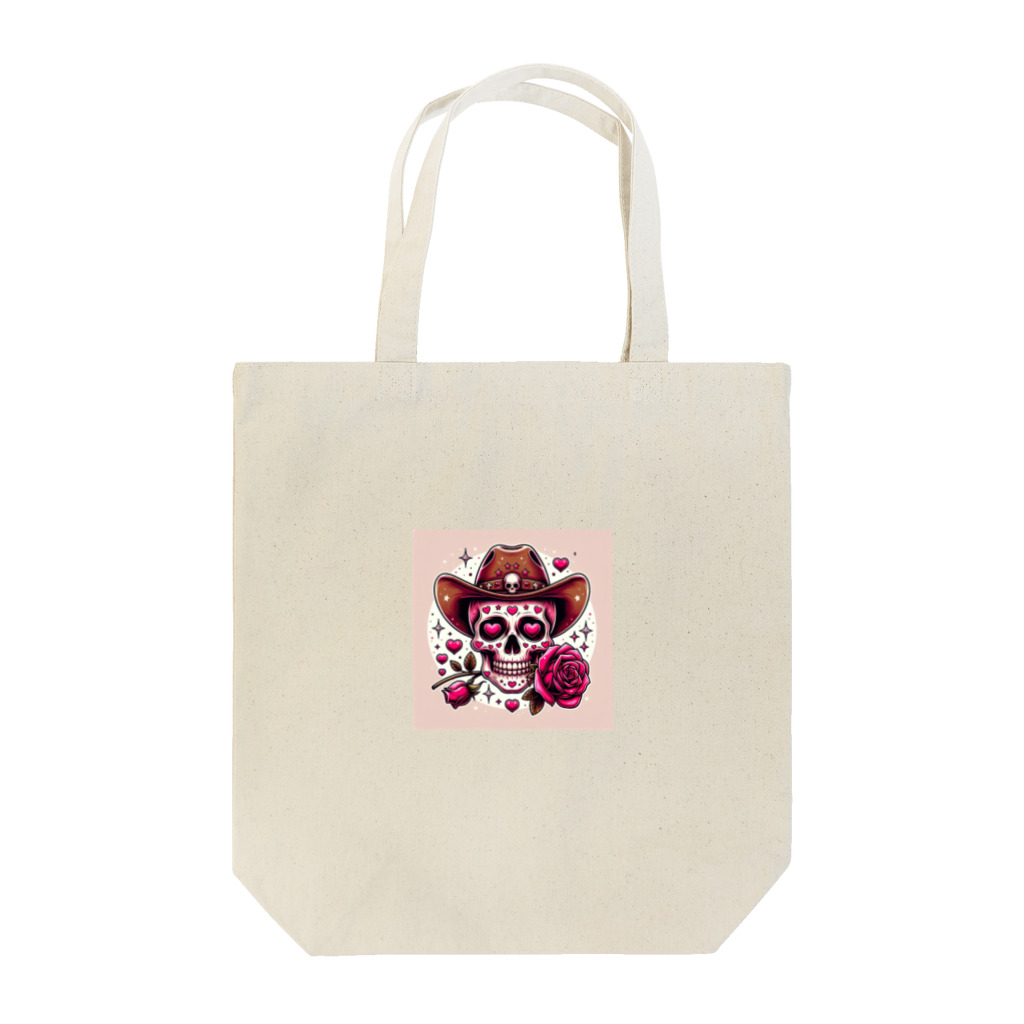 yasurin7000のローズスカル Tote Bag