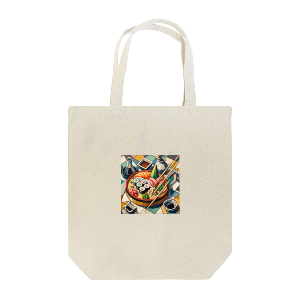 happiness_shopの江戸前の寿司をピカソ風にアレンジ Tote Bag