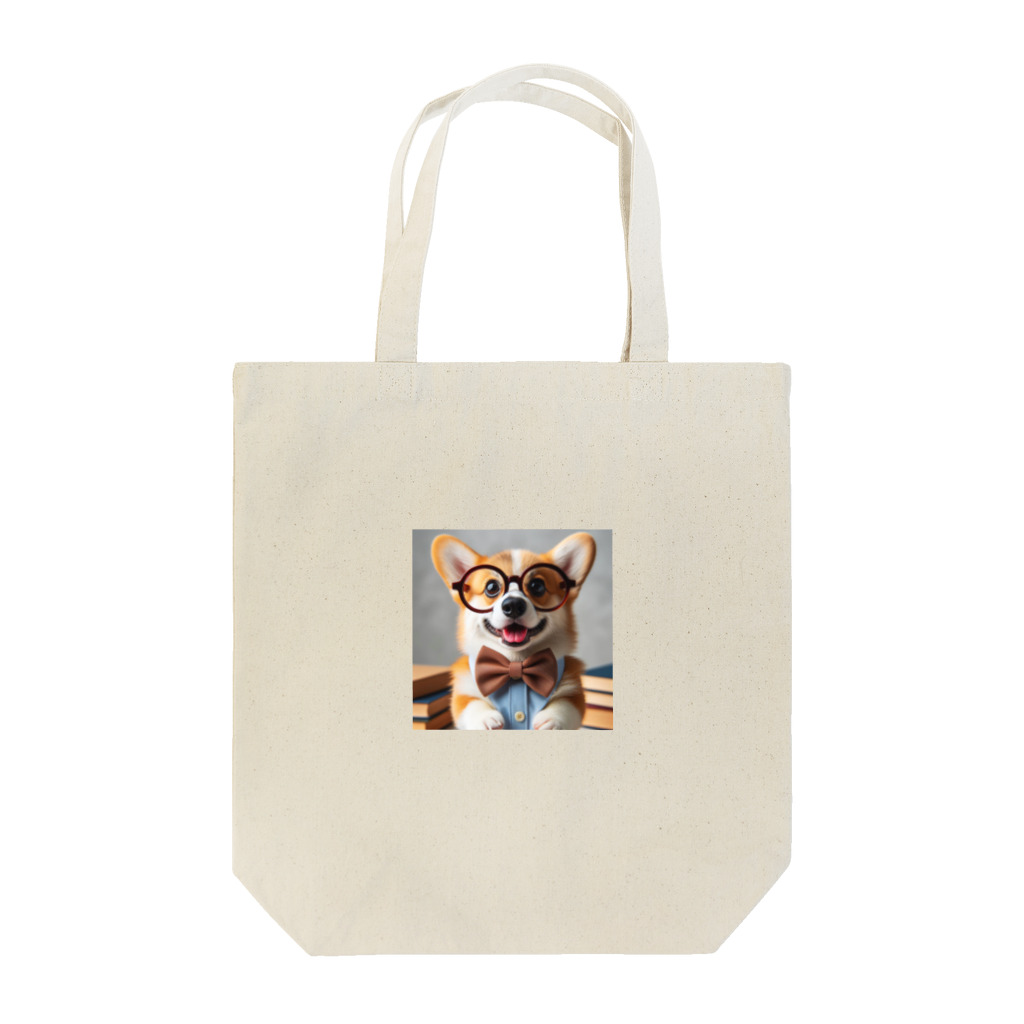 arakawork-01の物知りシリーズ　コーギー犬 Tote Bag