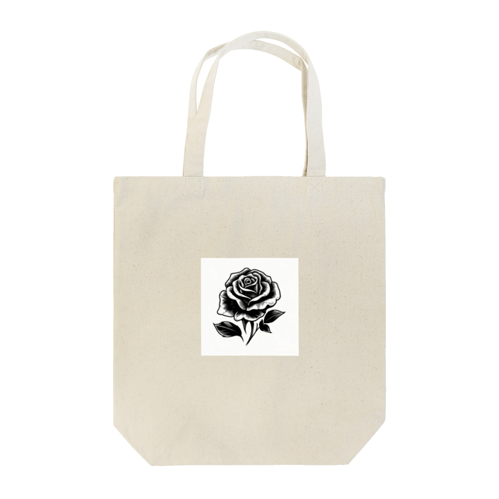CHRON SHIROの黒い花3 Tote Bag