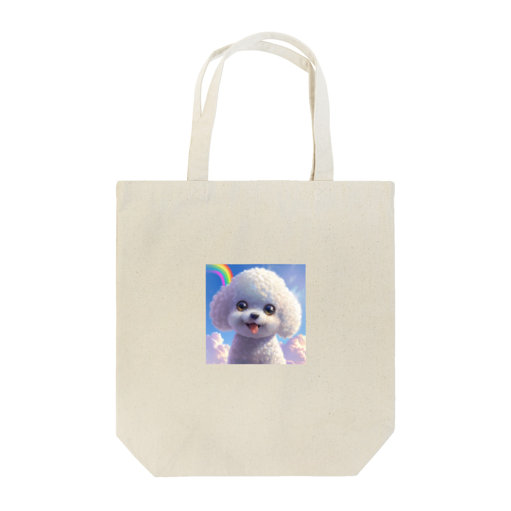 百合の花のモフモフビションフリーゼグッズ Tote Bag