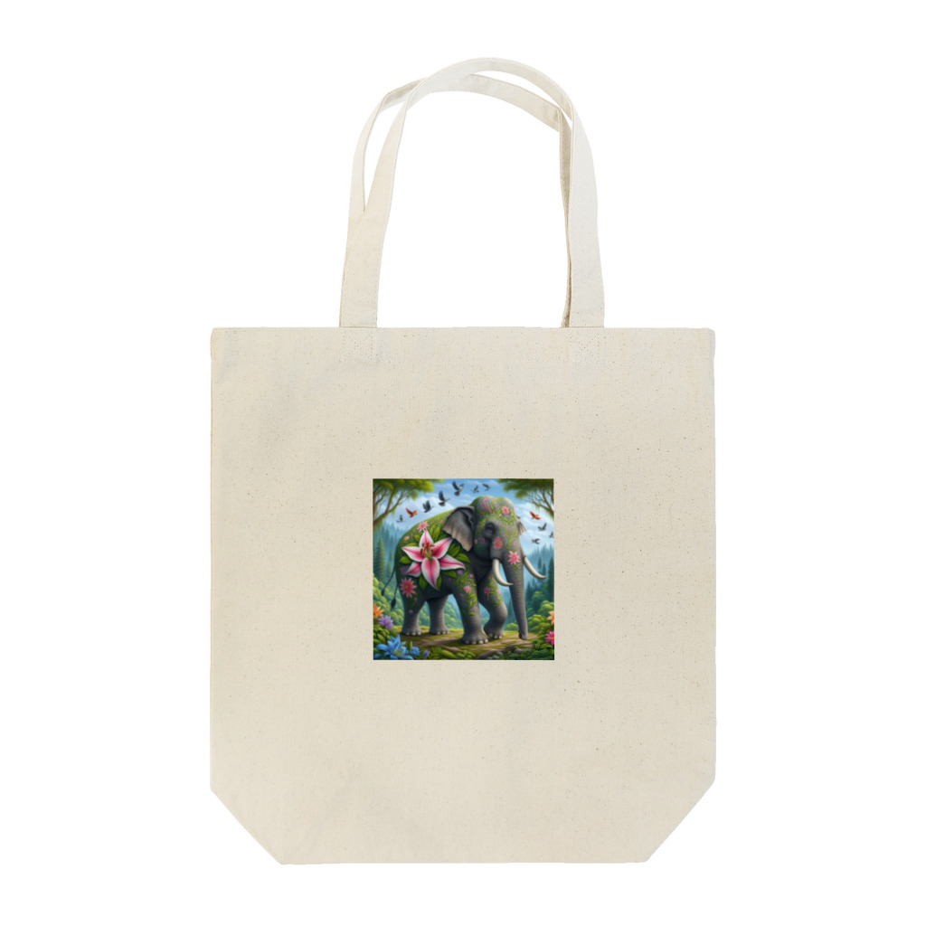 totetunのゆりゆるゾウさん Tote Bag