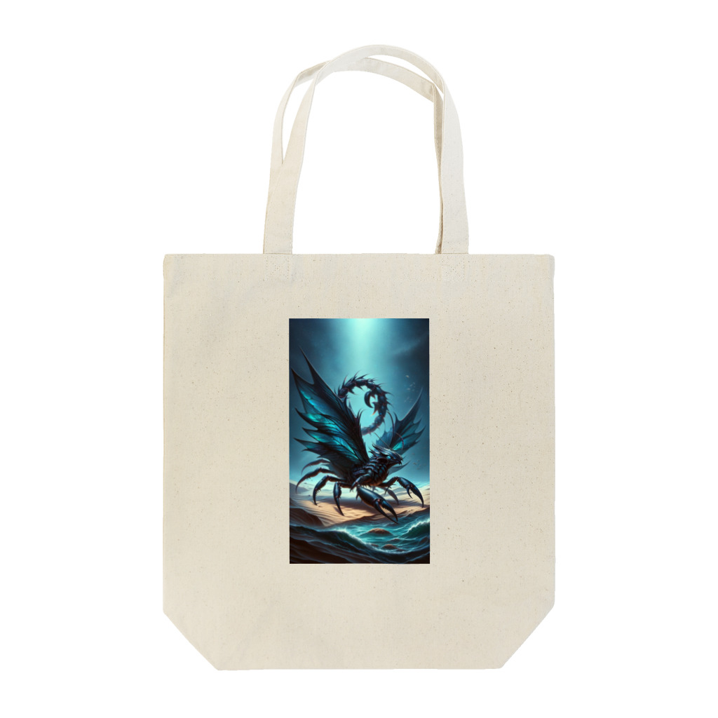 AI空想生き物図鑑のブラックマンタ×サソリ Tote Bag