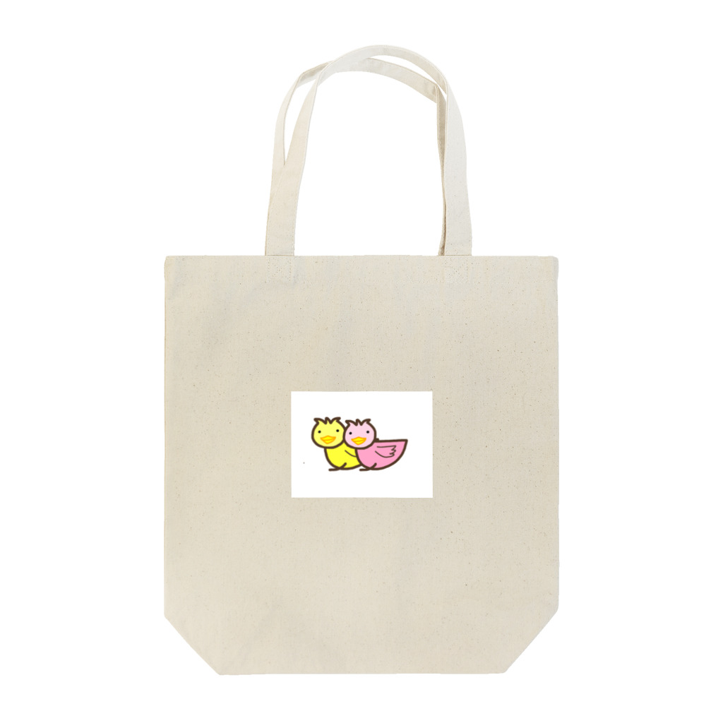 ねこた@暮らしを彩るワンポイントのとりふたり Tote Bag