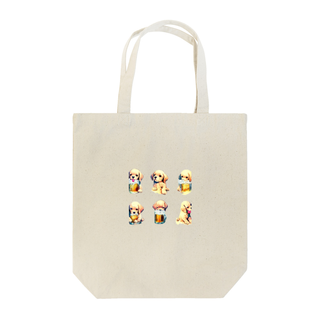 ✴︎Tiara shop✴︎のビール好きの犬 Tote Bag