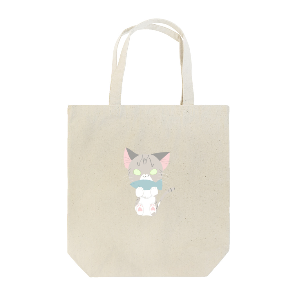 frh_aoのキジトラしろのゆう Tote Bag