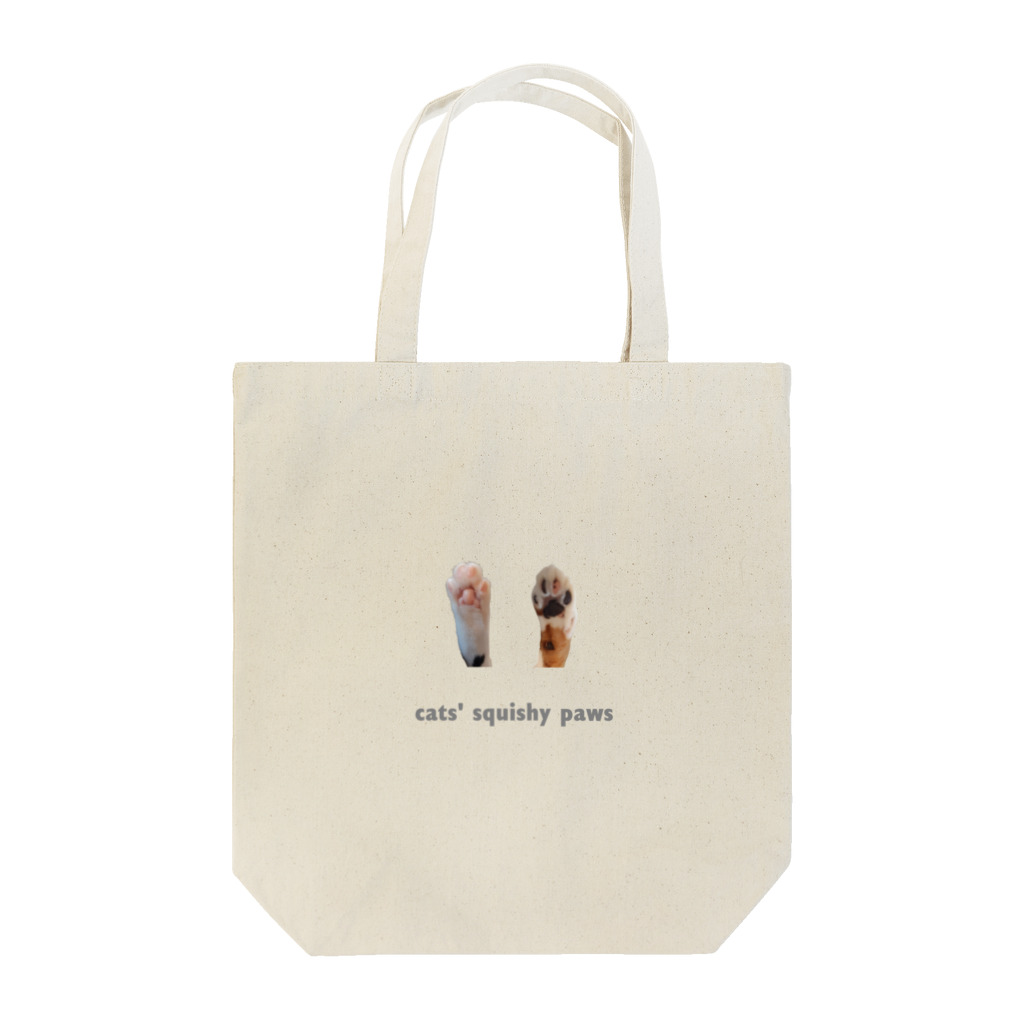 ララビビにゃんSHOPのリアルもふもふ肉球 Tote Bag