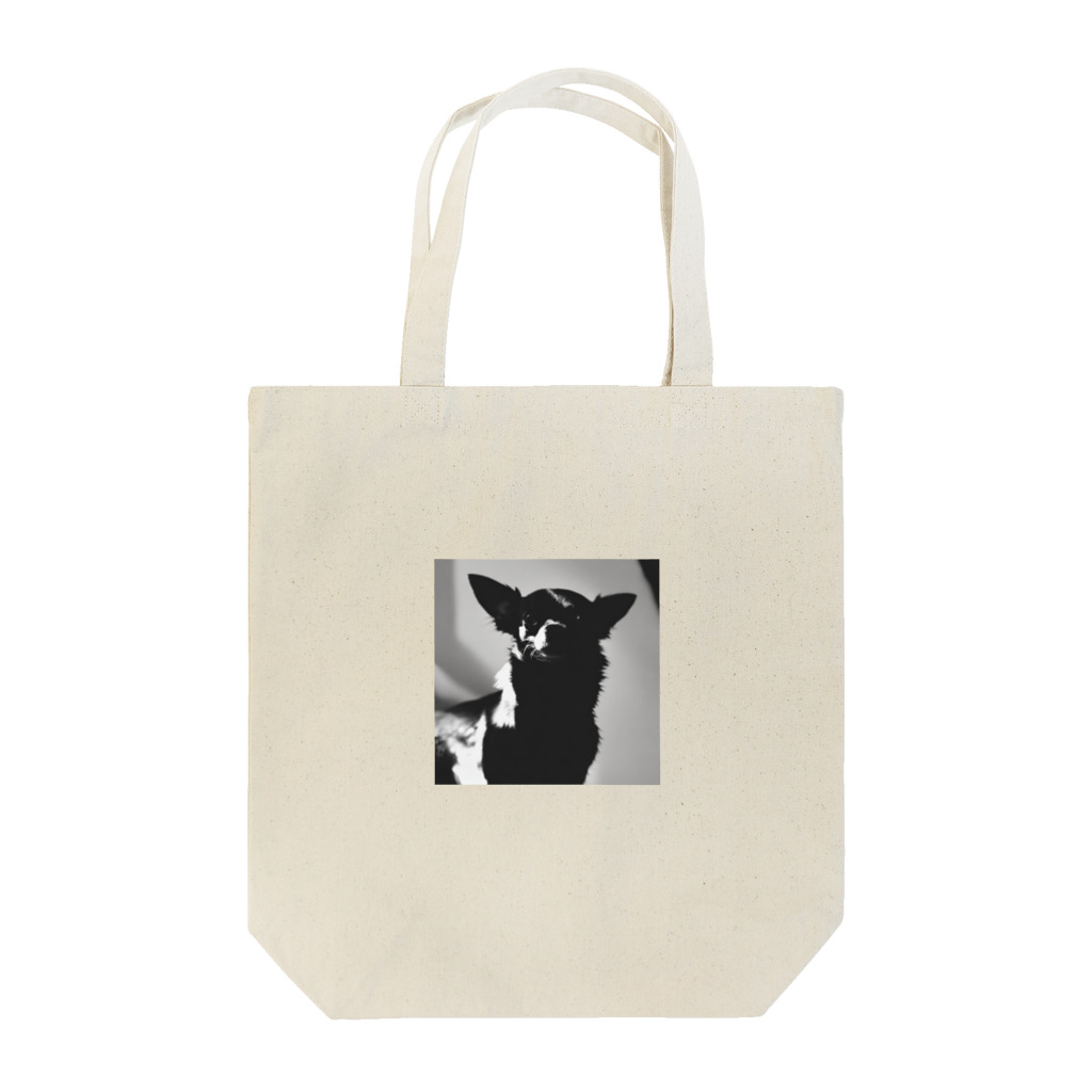 チワワ愛好家ショップのモノクローム・カノン：チワワのスタイル Tote Bag