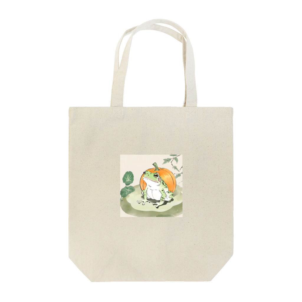 aoking_の和カエルかぼちゃ2 Tote Bag