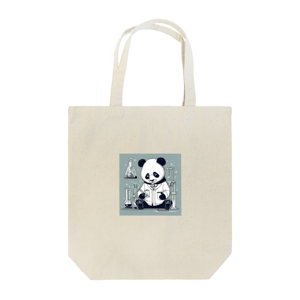 『勝手に』工場長 /KATTEの派遣パンダ(科学者ver.) Tote Bag