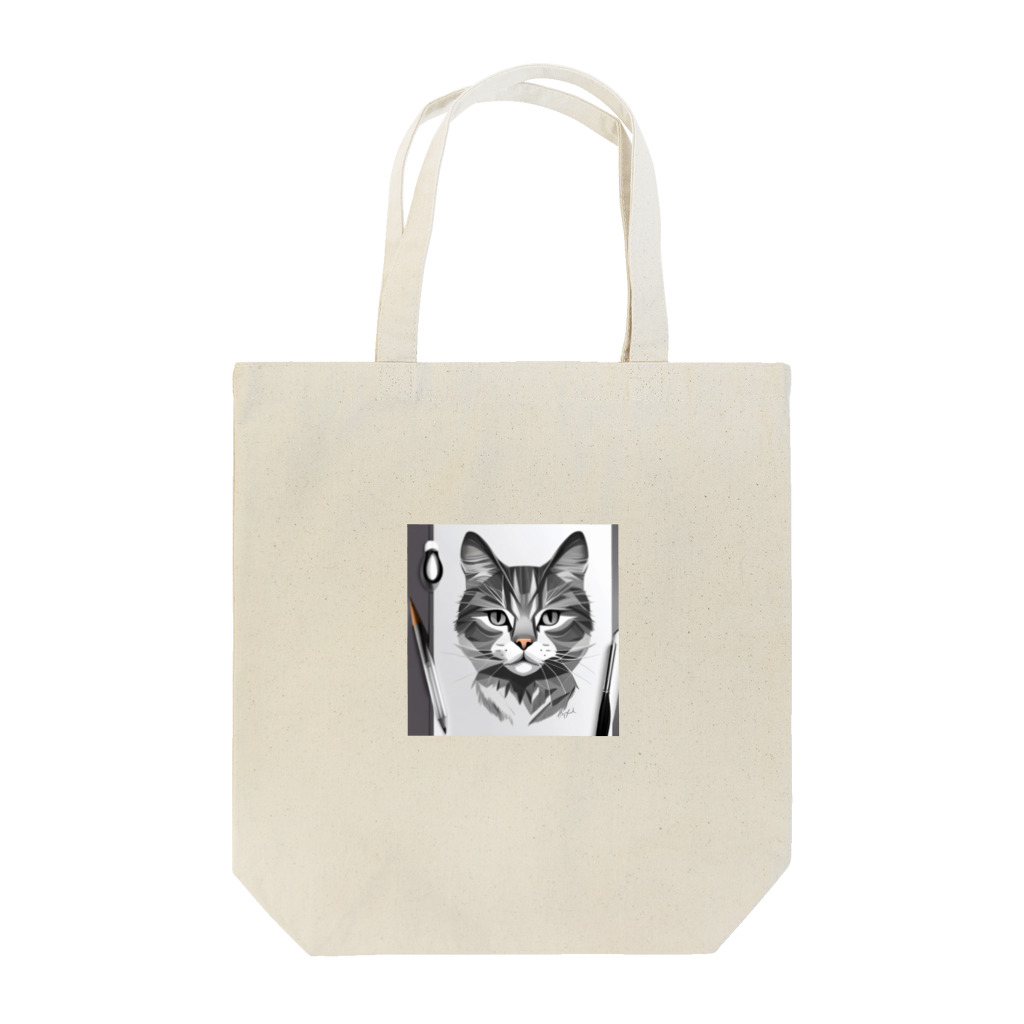 teru8376のイラスト　猫 Tote Bag