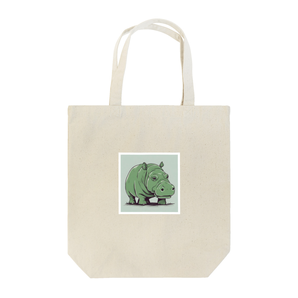 ポケロミのグリーンヒポ Tote Bag